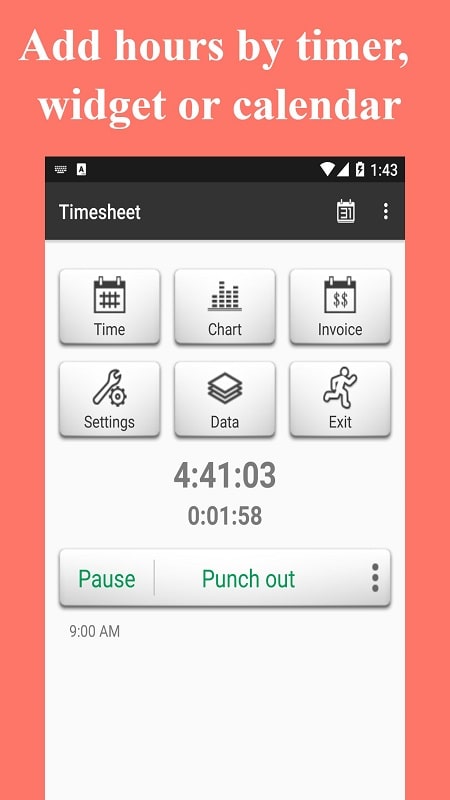 Timesheet Work Hours Tracker 3