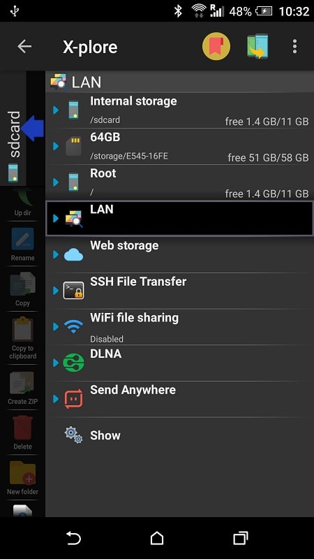 X Plore File Manager 1