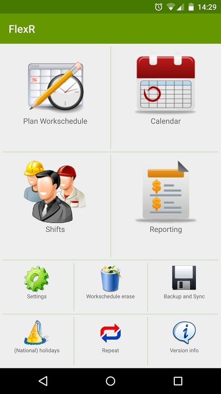 Shift Work Calendar Flexr Pro 1