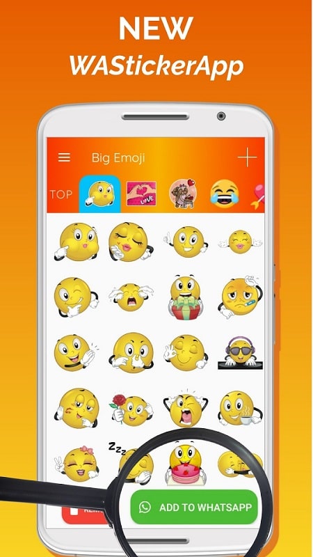 Big Emoji Sticker For Whatsapp 1